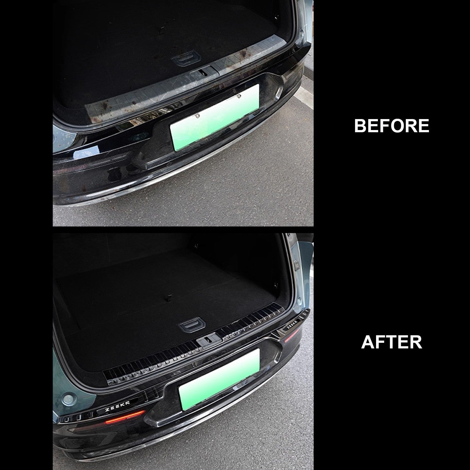 Zeekr 7X 2025+ Premium Boot Sill Stainless Steel Cover Trunk Sill Guard 2P Combo