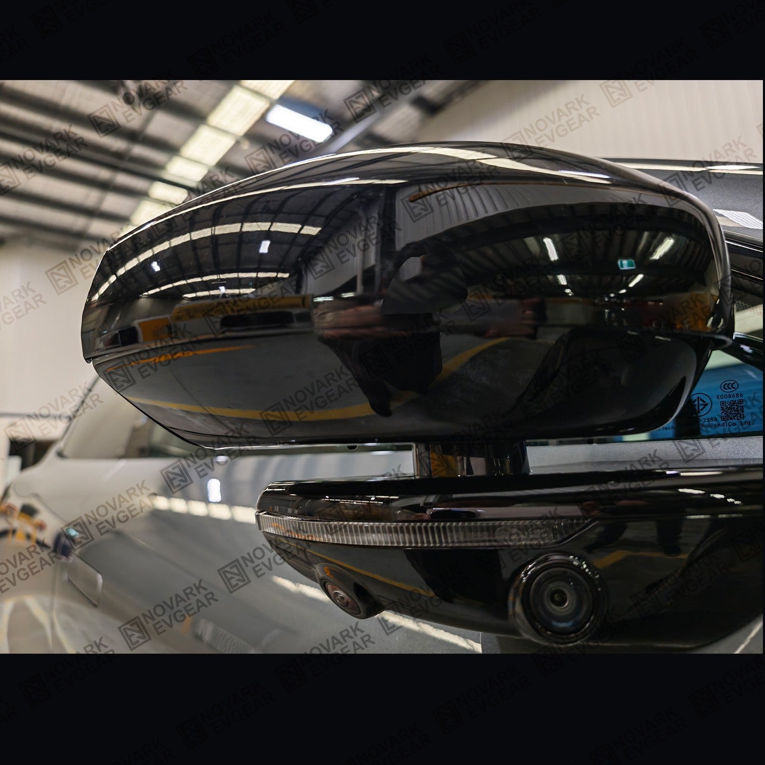 Zeekr 7X Side Mirror Protector Rear View Mirror Cover Black/Carbon Fiber Texture