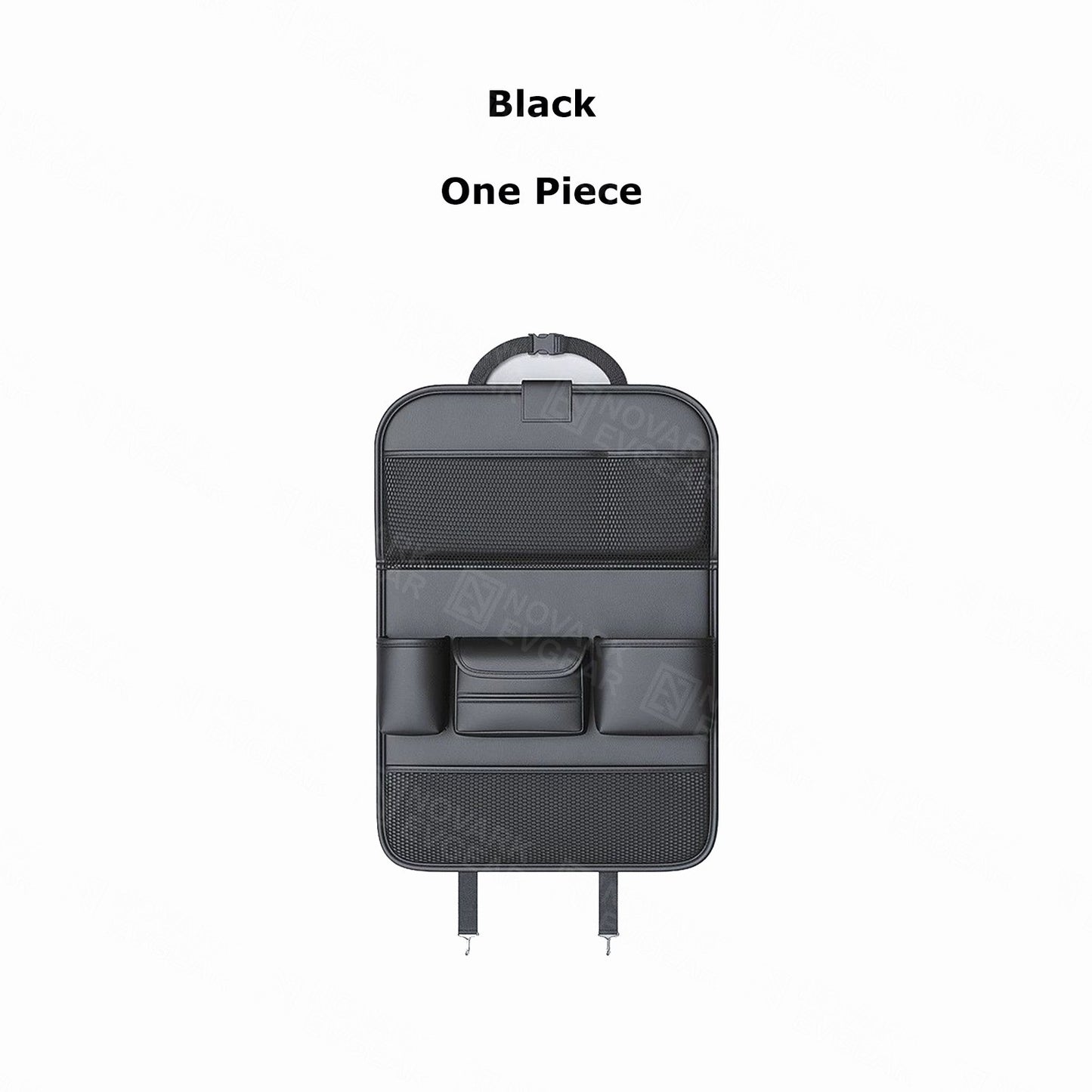 Leather Car Backseat Organizer with Foldable Table Tray 1pc/2pc