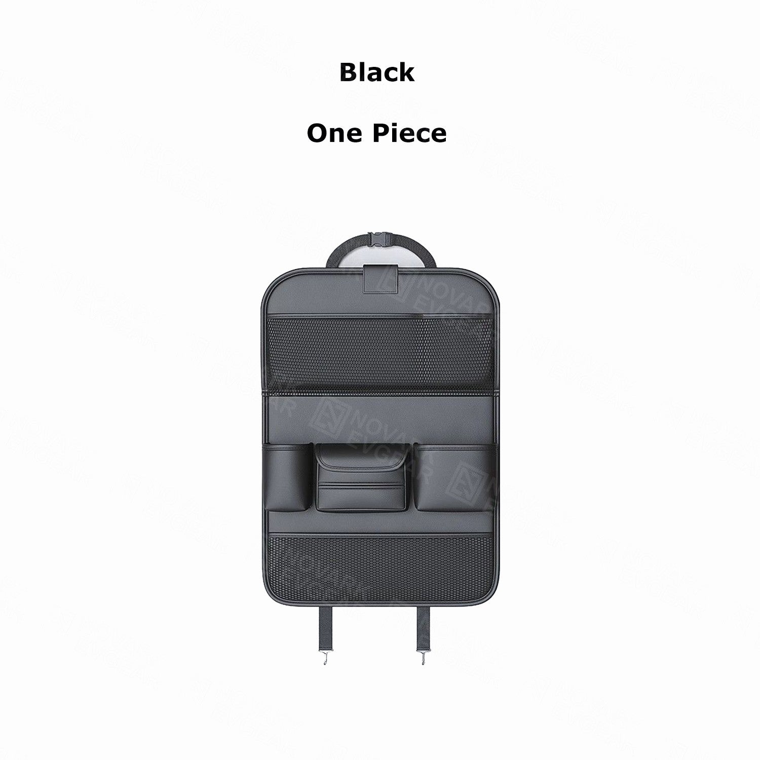 Leather Car Backseat Organizer with Foldable Table Tray 1pc/2pc