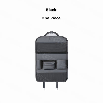 Leather Car Backseat Organizer with Foldable Table Tray 1pc/2pc