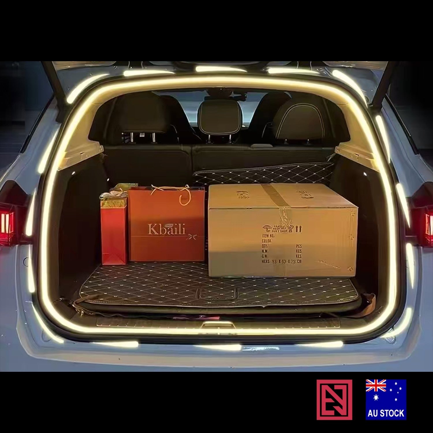 LED Car Boot Light Strip Dynamic Running Opening Sequence SUV Trunk Lamp