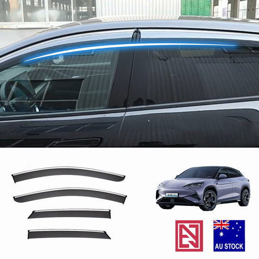 BYD SEALION 7 25+ Weather Shields Window Visor Weathershields Stainless Steel PC
