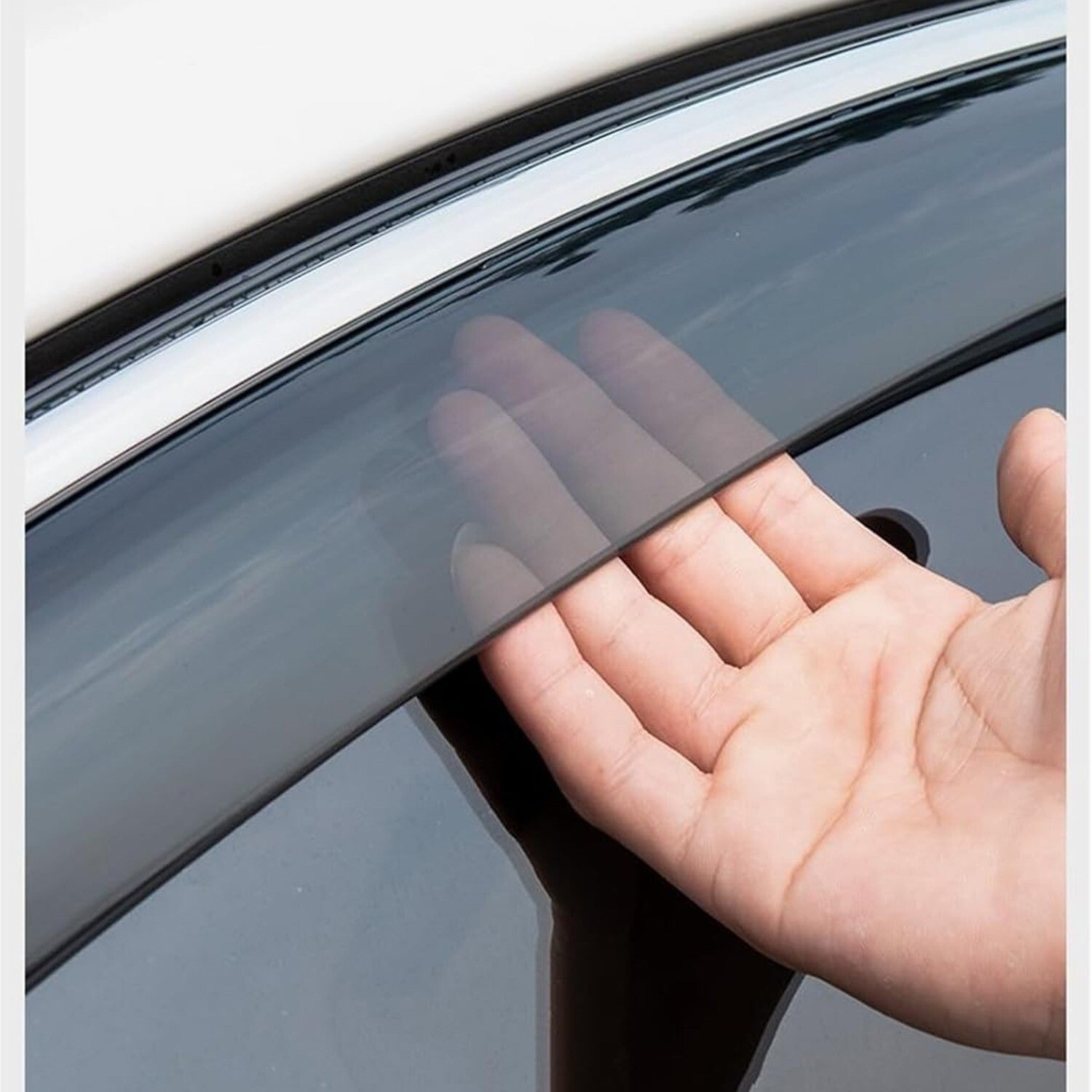 BYD SEALION 7 25+ Weather Shields Window Visor Weathershields Stainless Steel PC