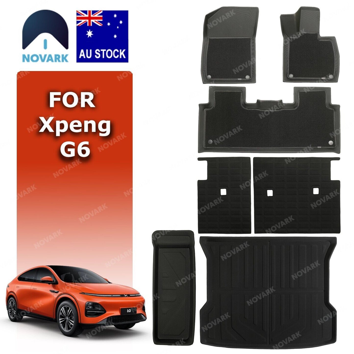 PRE-ORDER!:All-Weather Xpeng G6 Floor Mats Boot Liner 3D XPE/Carpet