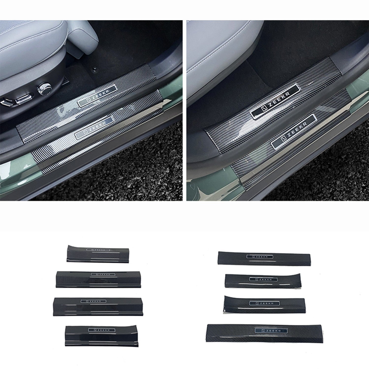 Premium Zeekr X 2024+ Door Sill Scuff Protection Plates 4PC/8PC