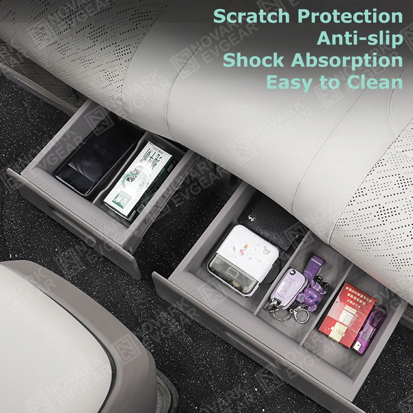 Zeekr 7X Rear Seat Lower Storage Tray Organiser Under the Seat Drawers Protector