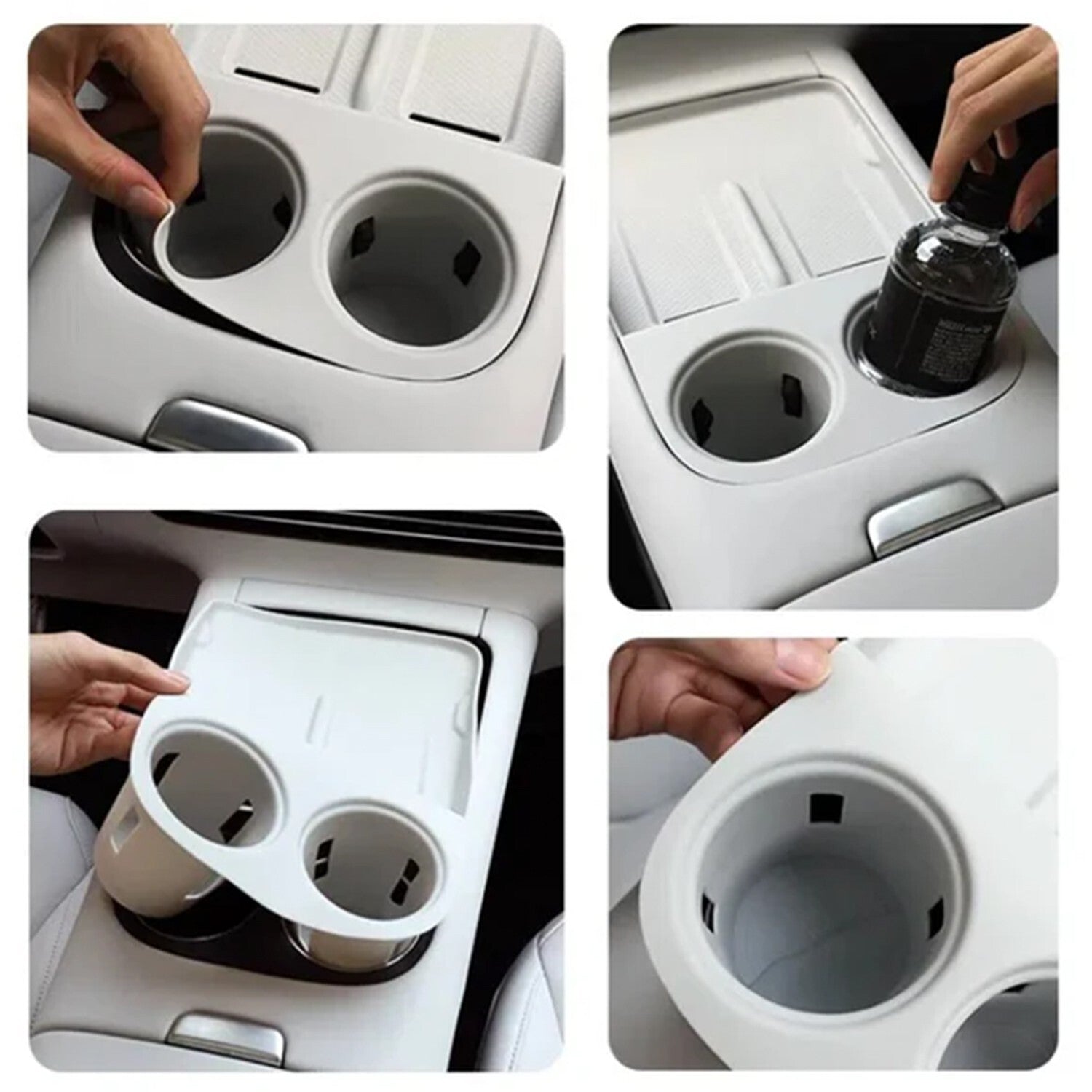 Xpeng G6 Cup Holder Insert Pad Centre Armrest Silicone Pad Organiser Accessories