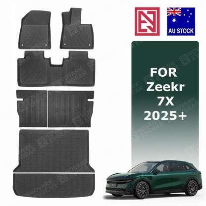 Zeekr 7X 2025+ All-Weather Floor Mats Boot Liner Cargo Trunk Mat
