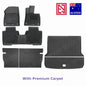 Zeekr 7X 2025+ All-Weather Floor Mats with Premium Carpet Overlay