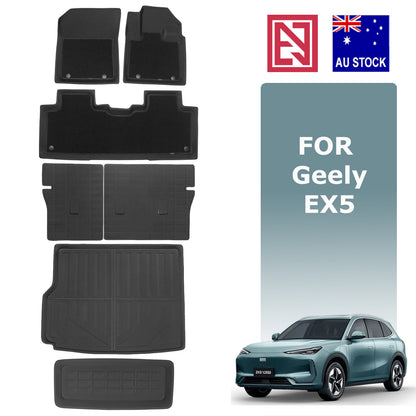 Geely EX5 All-Weather XPE/Carpet Floor Mats Boot liner Rear Trunk Mat