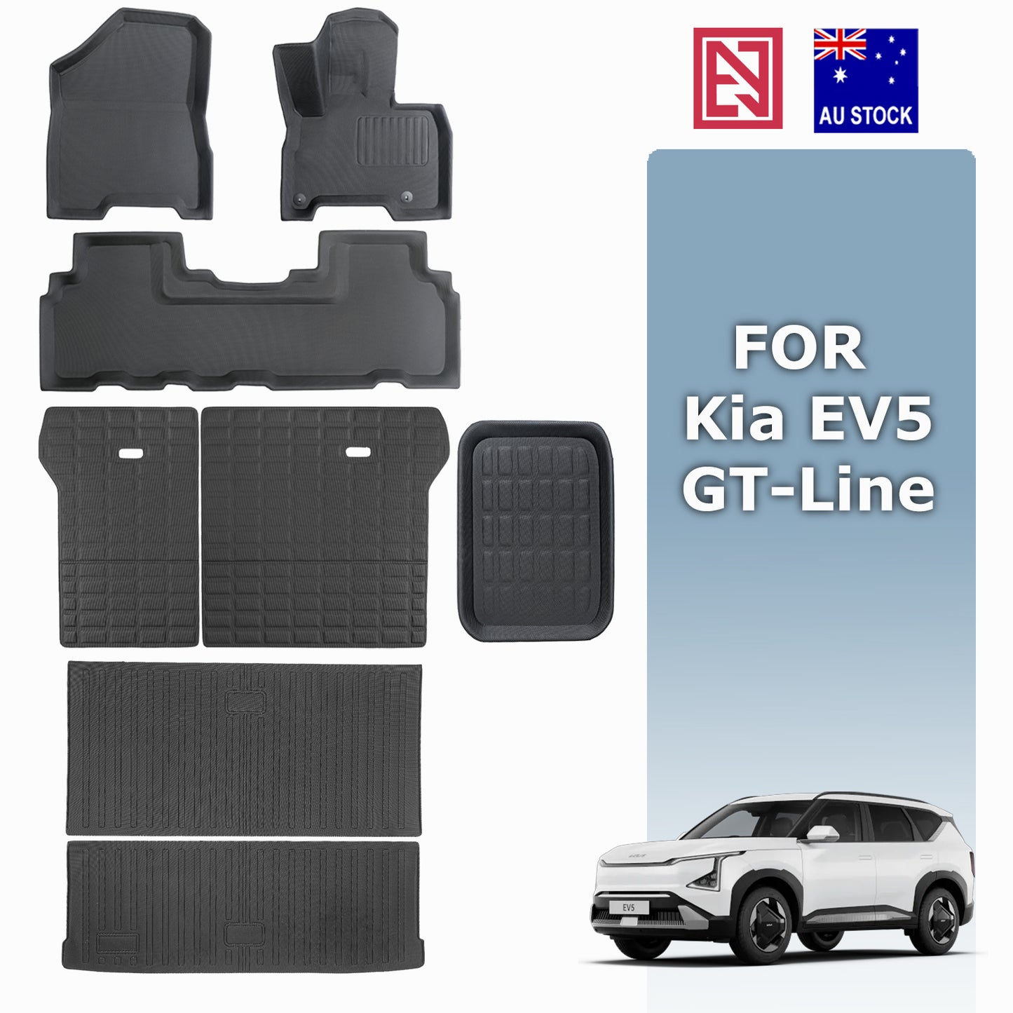 All-Weather 3D Kia EV5 Floor Mats Boot Liner 3D XPE/with Carpet