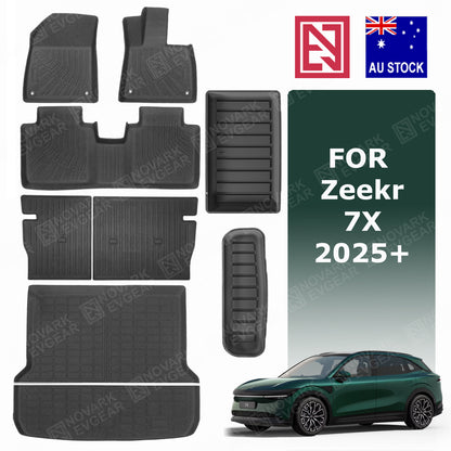 Zeekr 7X 2025+ All-Weather Floor Mats Boot Liner Cargo Trunk Mat