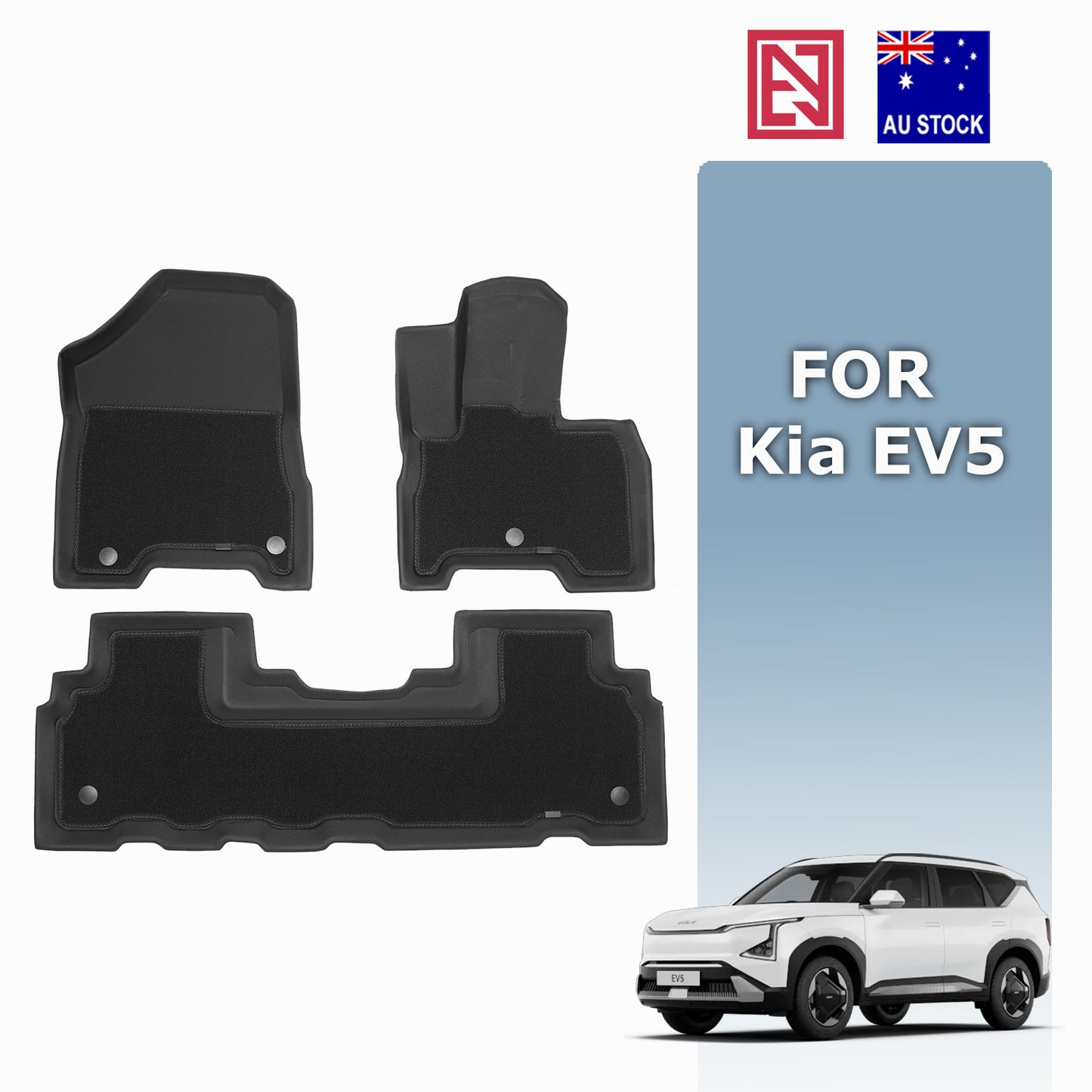 All-Weather 3D Kia EV5 Floor Mats Boot Liner 3D XPE/with Carpet