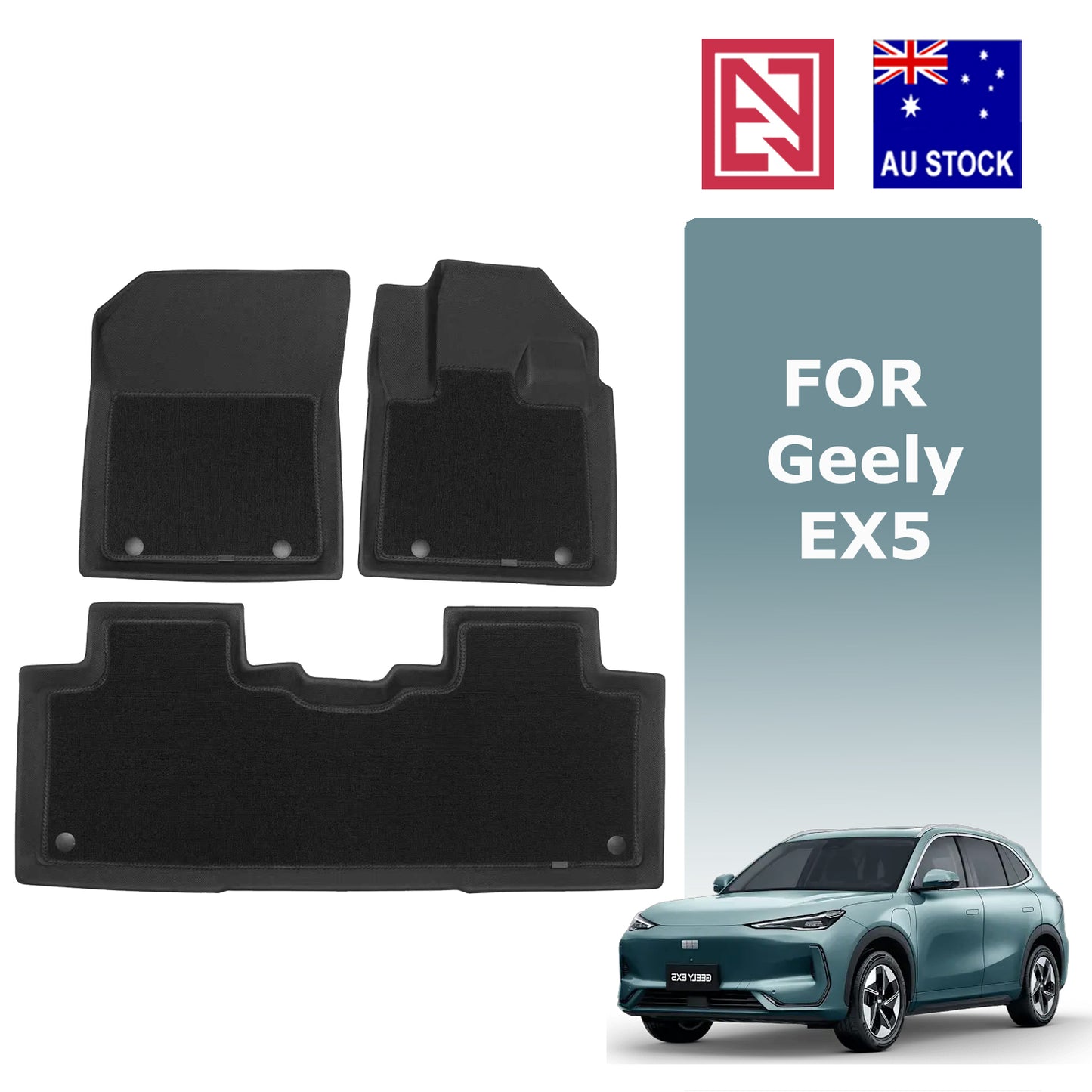 Geely EX5 All-Weather XPE/Carpet Floor Mats Boot liner Rear Trunk Mat