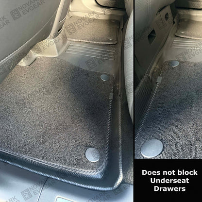 Zeekr 7X 2025+ All-Weather Floor Mats with Carpet Overlay Boot Liner