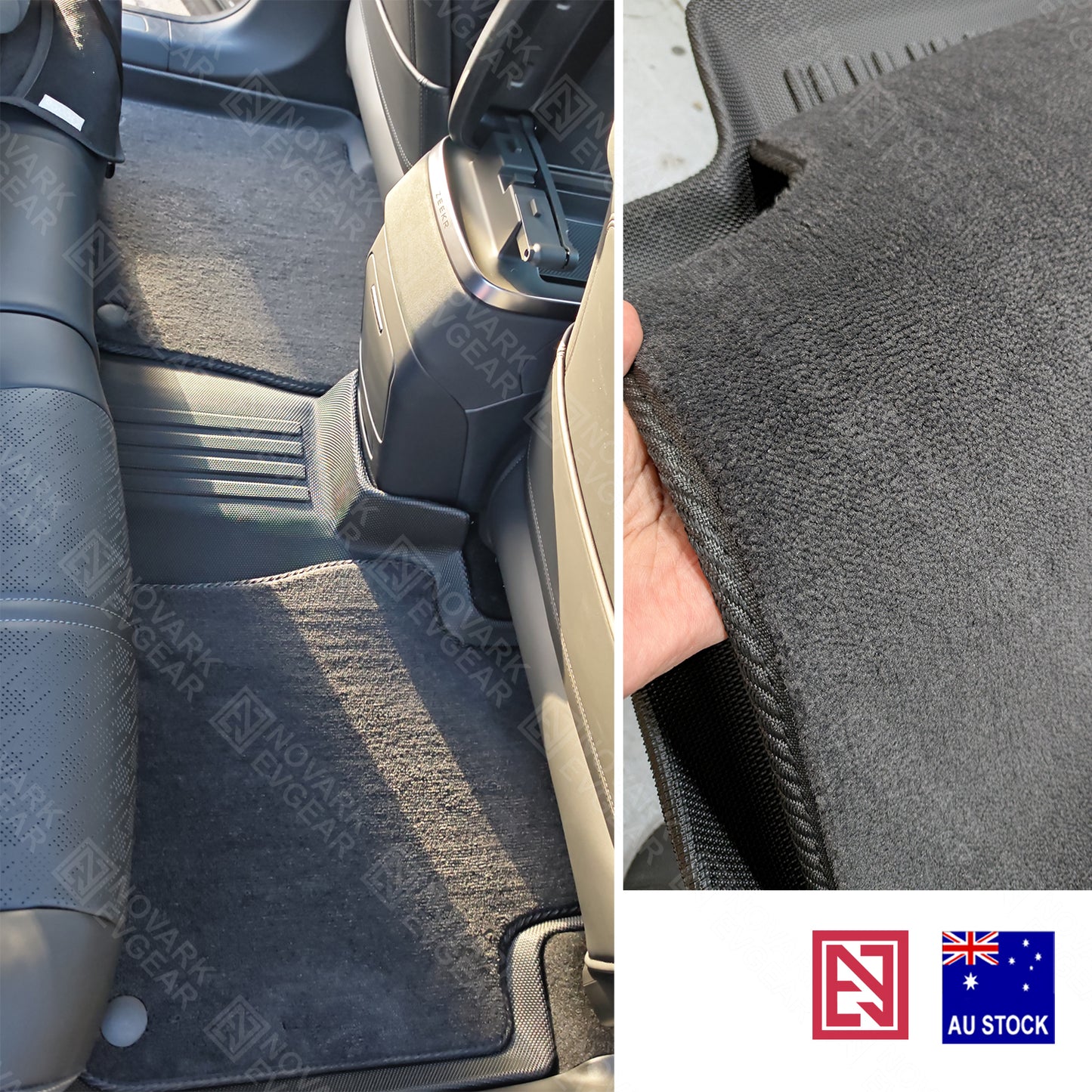 Zeekr 7X 2025+ All-Weather Floor Mats with Premium Carpet Overlay