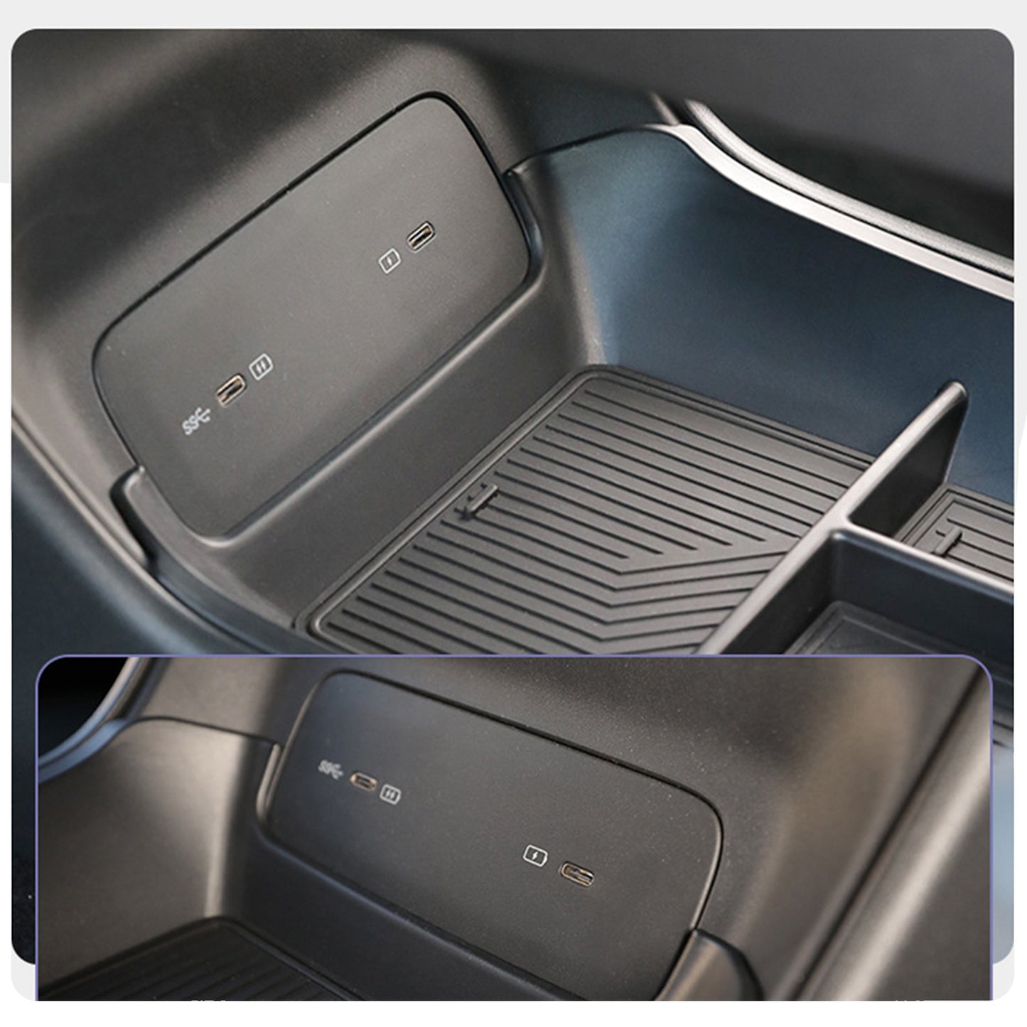 Zeekr 7X Armrest Console Lower Organiser Tray Storage Accessories