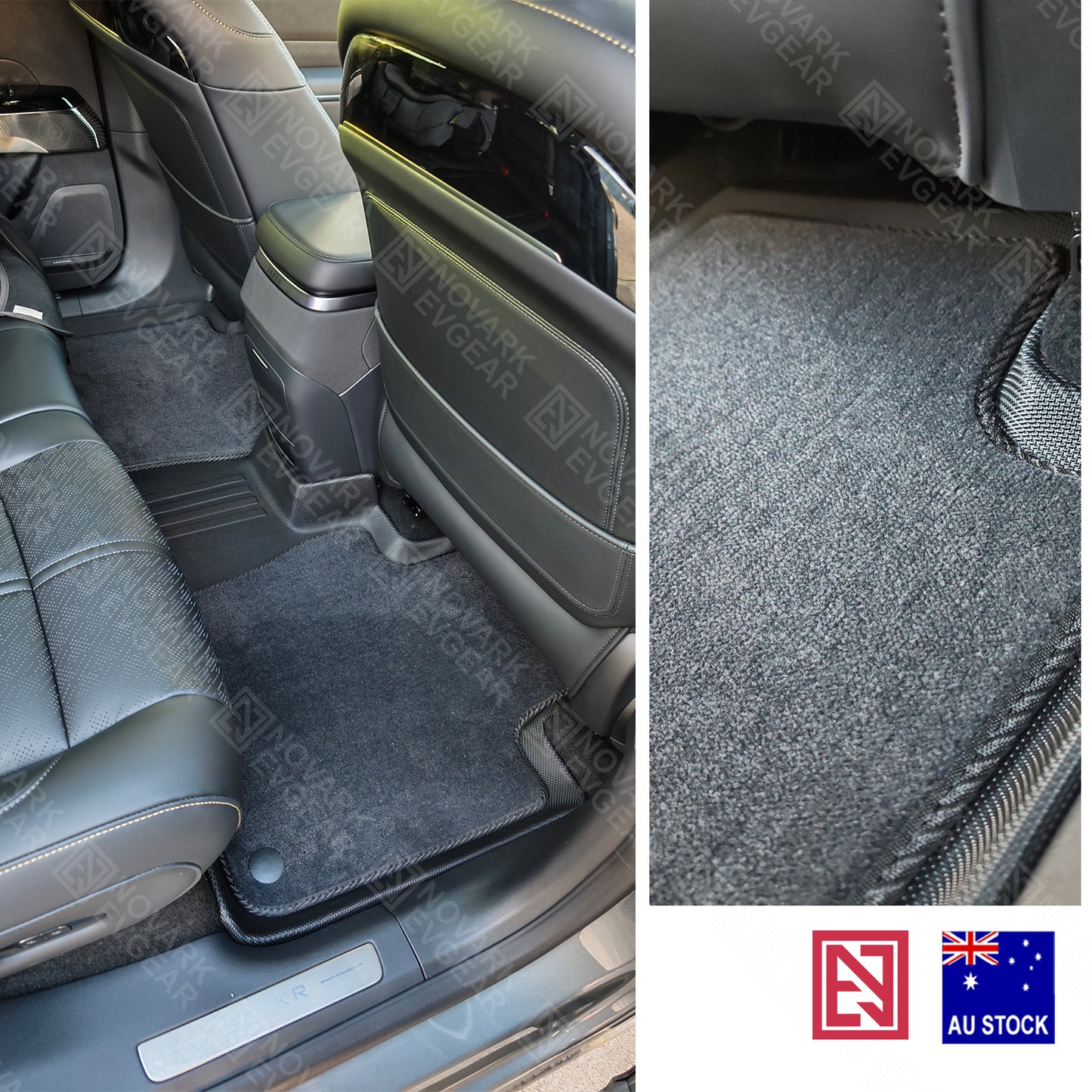 Zeekr 7X 2025+ All-Weather Floor Mats with Premium Carpet Overlay
