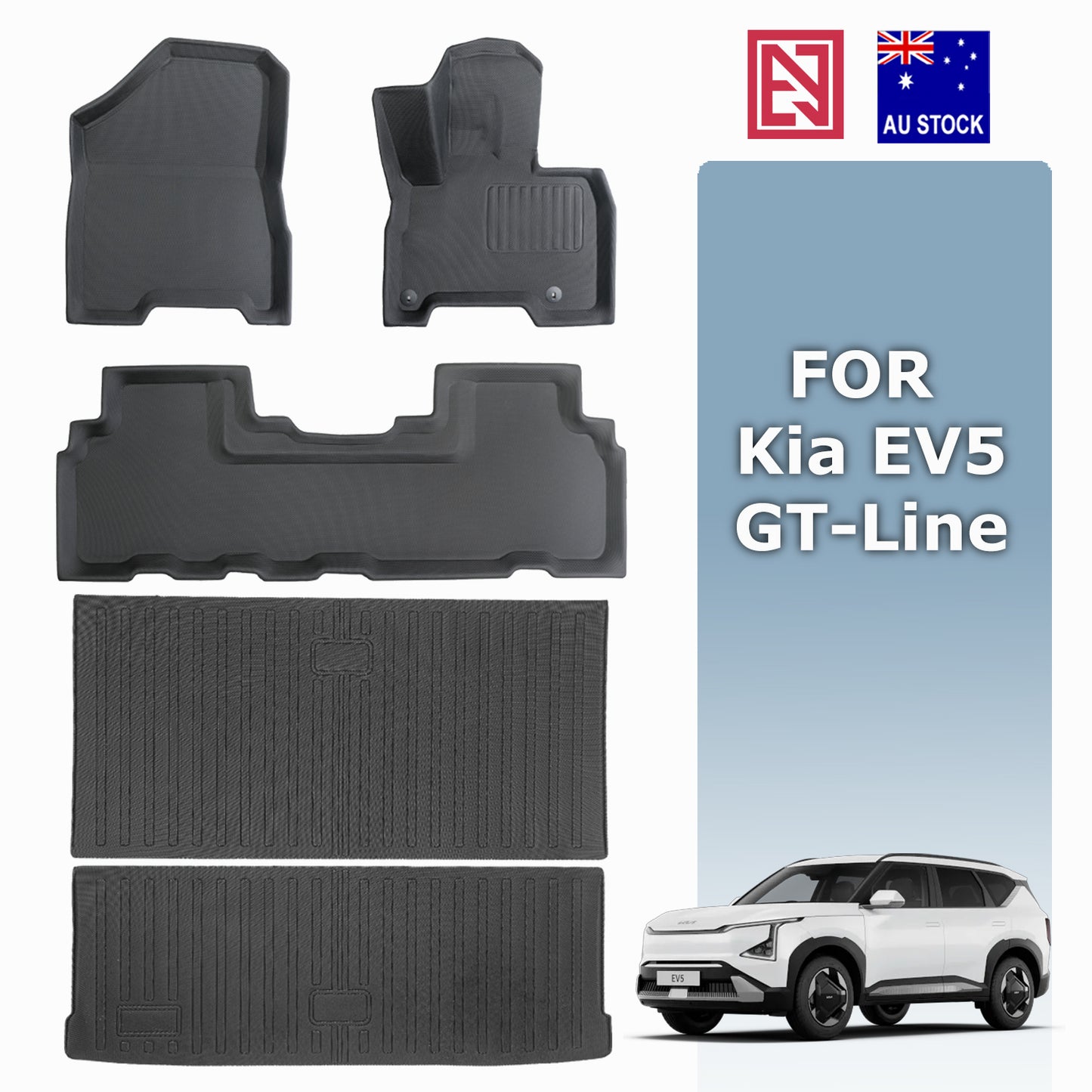 All-Weather 3D Kia EV5 Floor Mats Boot Liner 3D XPE/with Carpet