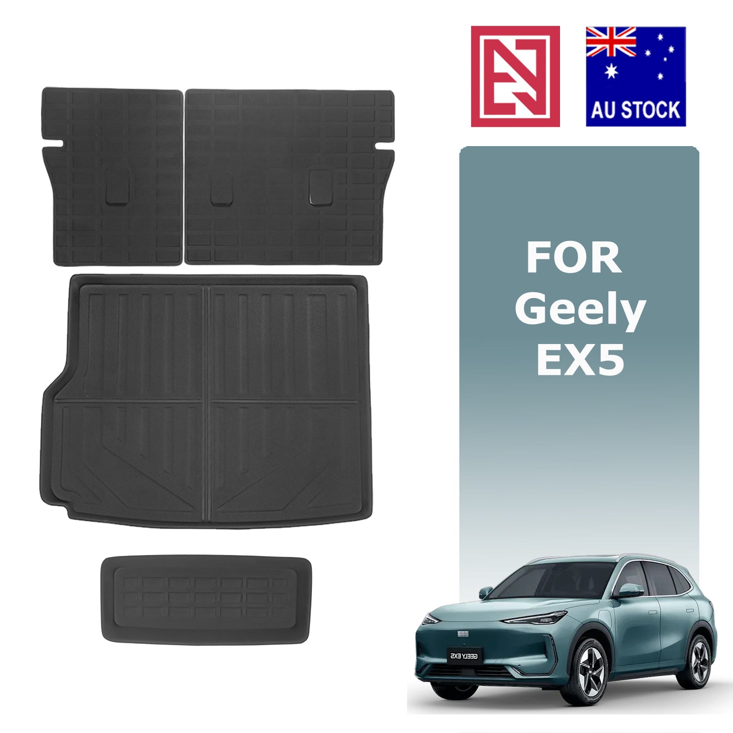 Geely EX5 All-Weather XPE/Carpet Floor Mats Boot liner Rear Trunk Mat